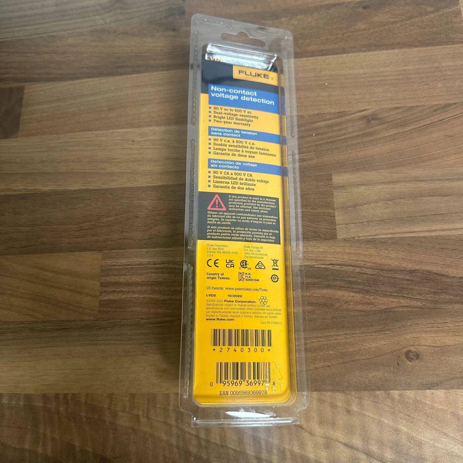 Fluke LVD2 Voltage Detector Non-Contact Voltstick Volt Pen Tester Dual Sensor - Image 2