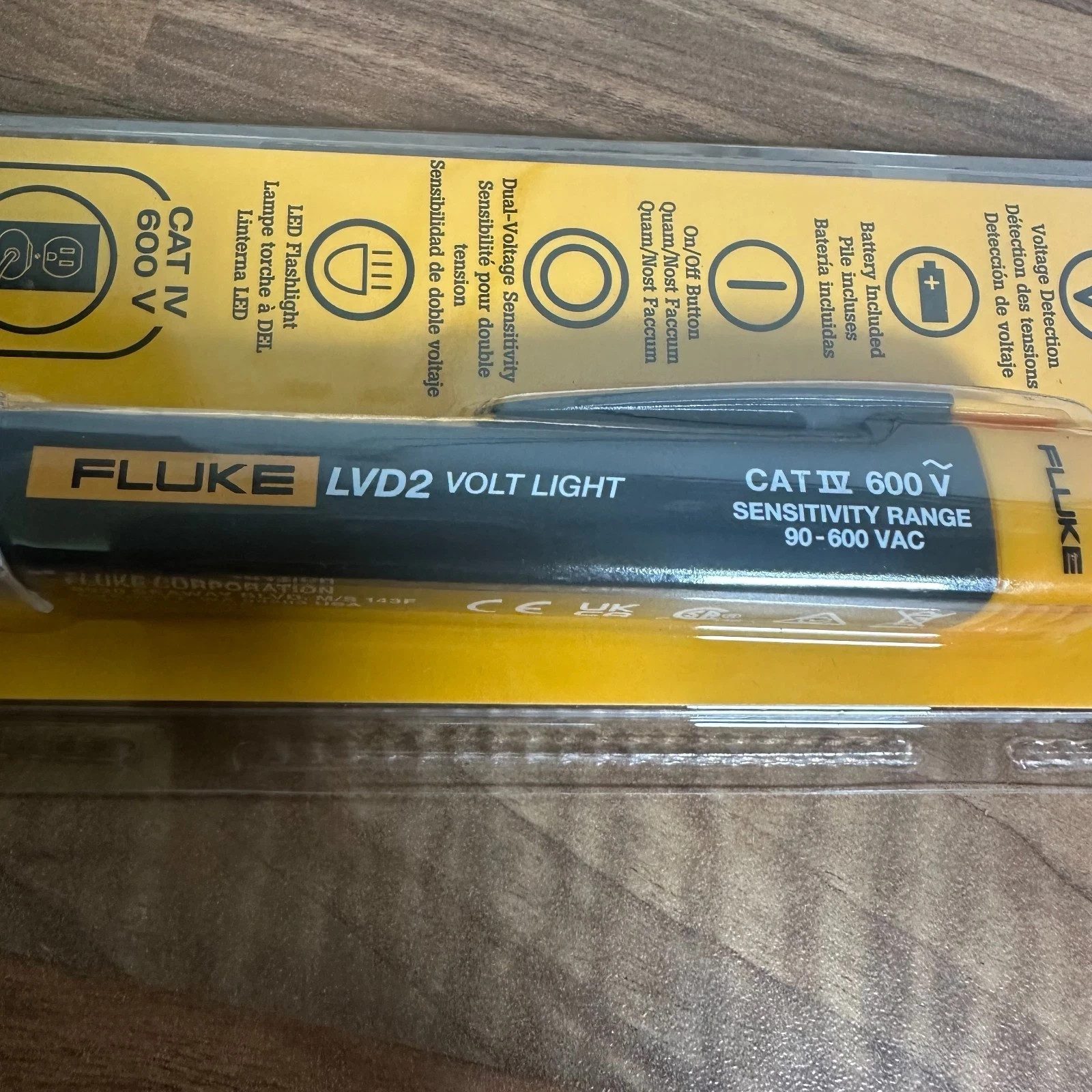 Fluke LVD2 Voltage Detector Non-Contact Voltstick Volt Pen Tester Dual Sensor - Image 11