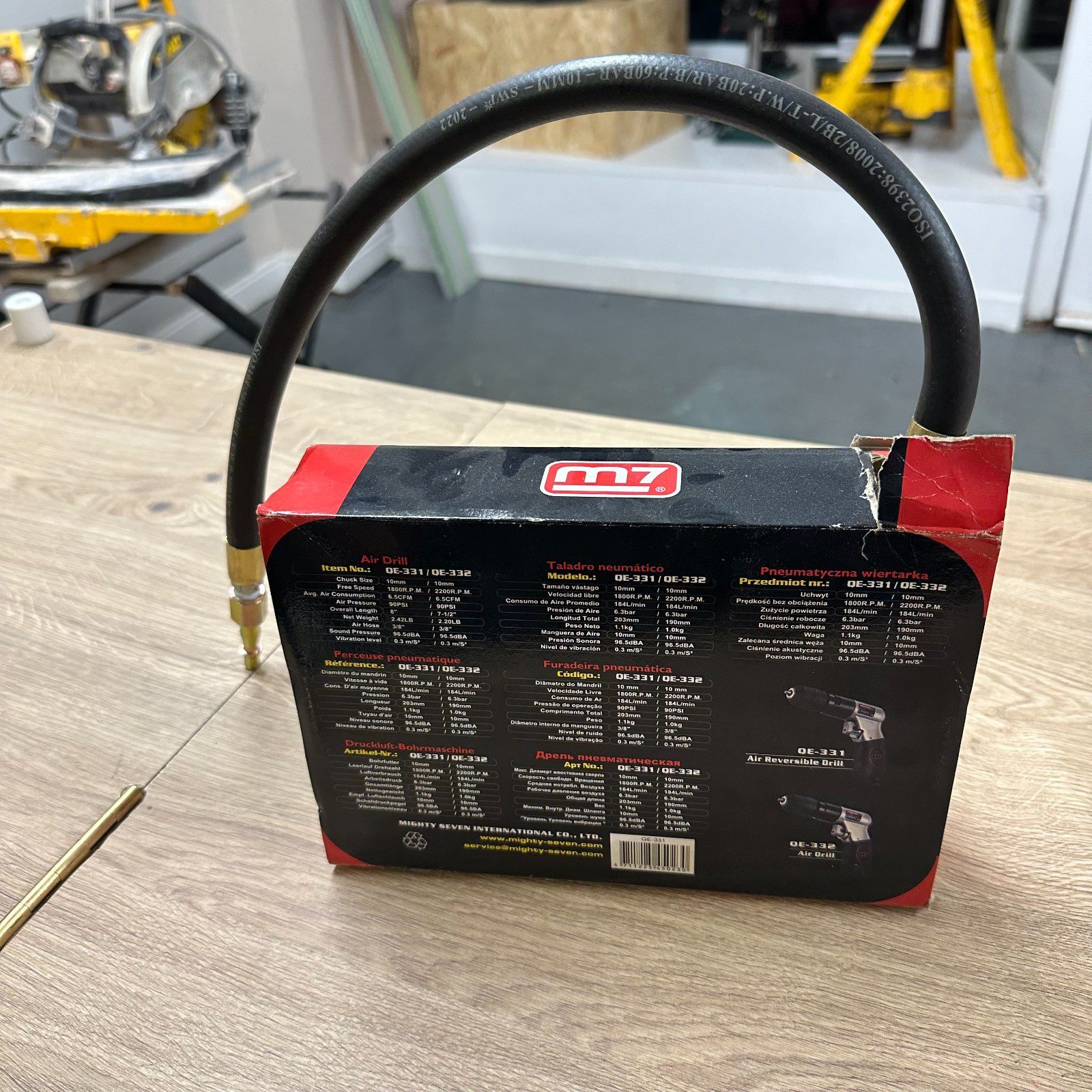 Mighty 7 3/8” 10mm Air Drill QE-331/332 M7 Professional Quality Mighty Seven - Image 4