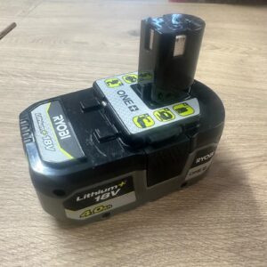 Ryobi ONE+ 18V RB1840X 4.0Ah Li‑Ion Battery – Used, High Capacity Power Pack