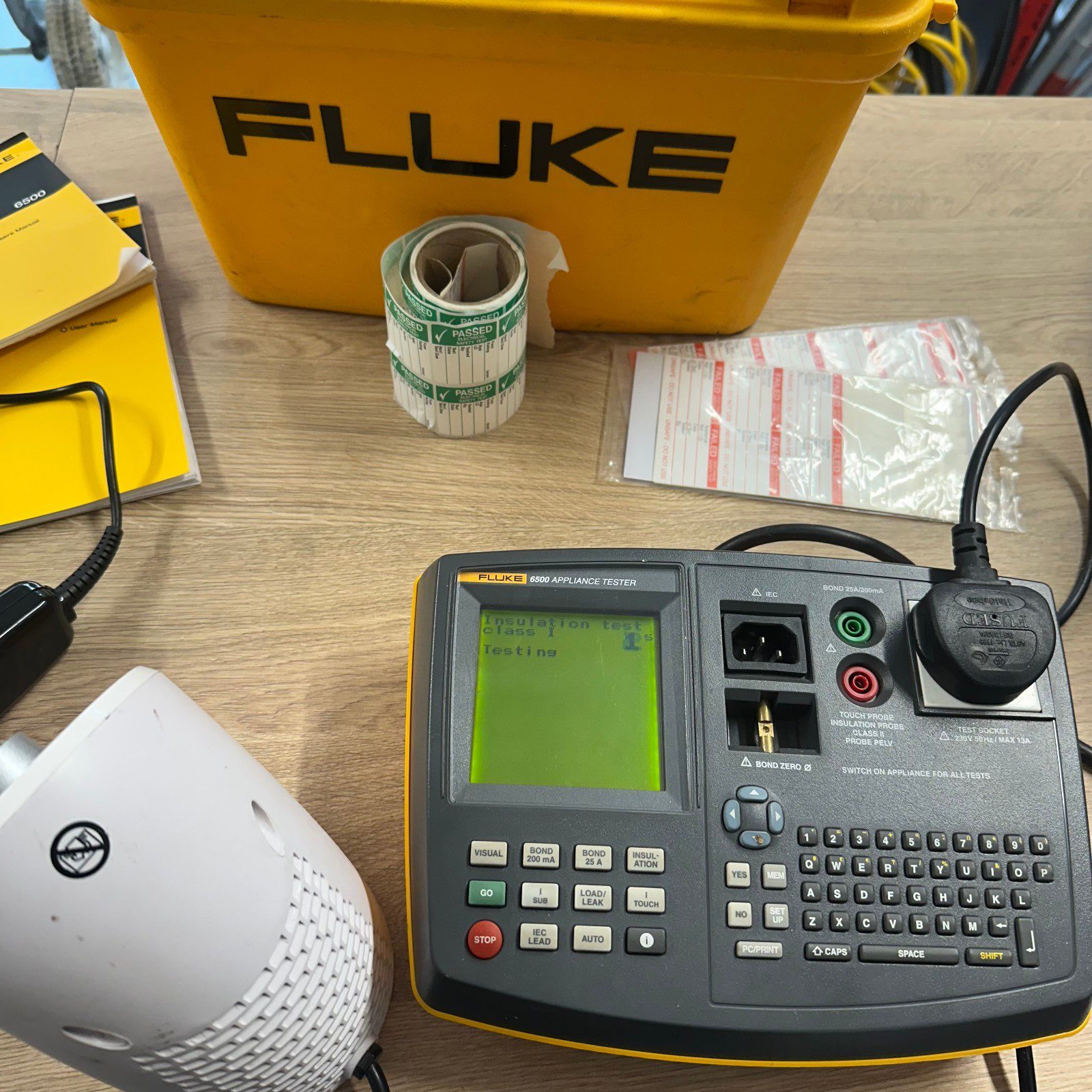 Fluke 6500 Appliance Tester PAT Electrical Safety Test Kit With Case - Image 6