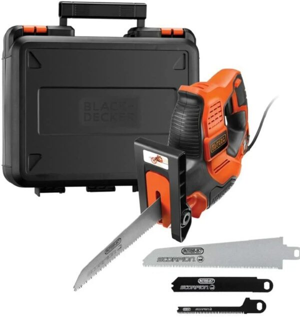Black & Decker 500w 240v Autoselect Scorpion Electric Jigsaw & Pruner, RS890K-QS
