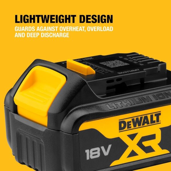 DeWalt DCB182 18V XR Li-Ion Battery 4.0Ah – High Capacity Power Pack for Tools