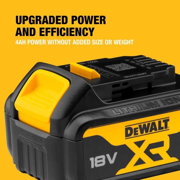 DeWalt DCB182 18V XR Li-Ion Battery 4.0Ah – High Capacity Power Pack for Tools