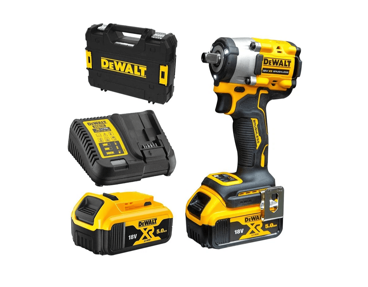 Dewalt DCF922P2T 18v Brushless 1/2" Impact Wrench Kit Set 2 x 5ah Batteries - Image 2