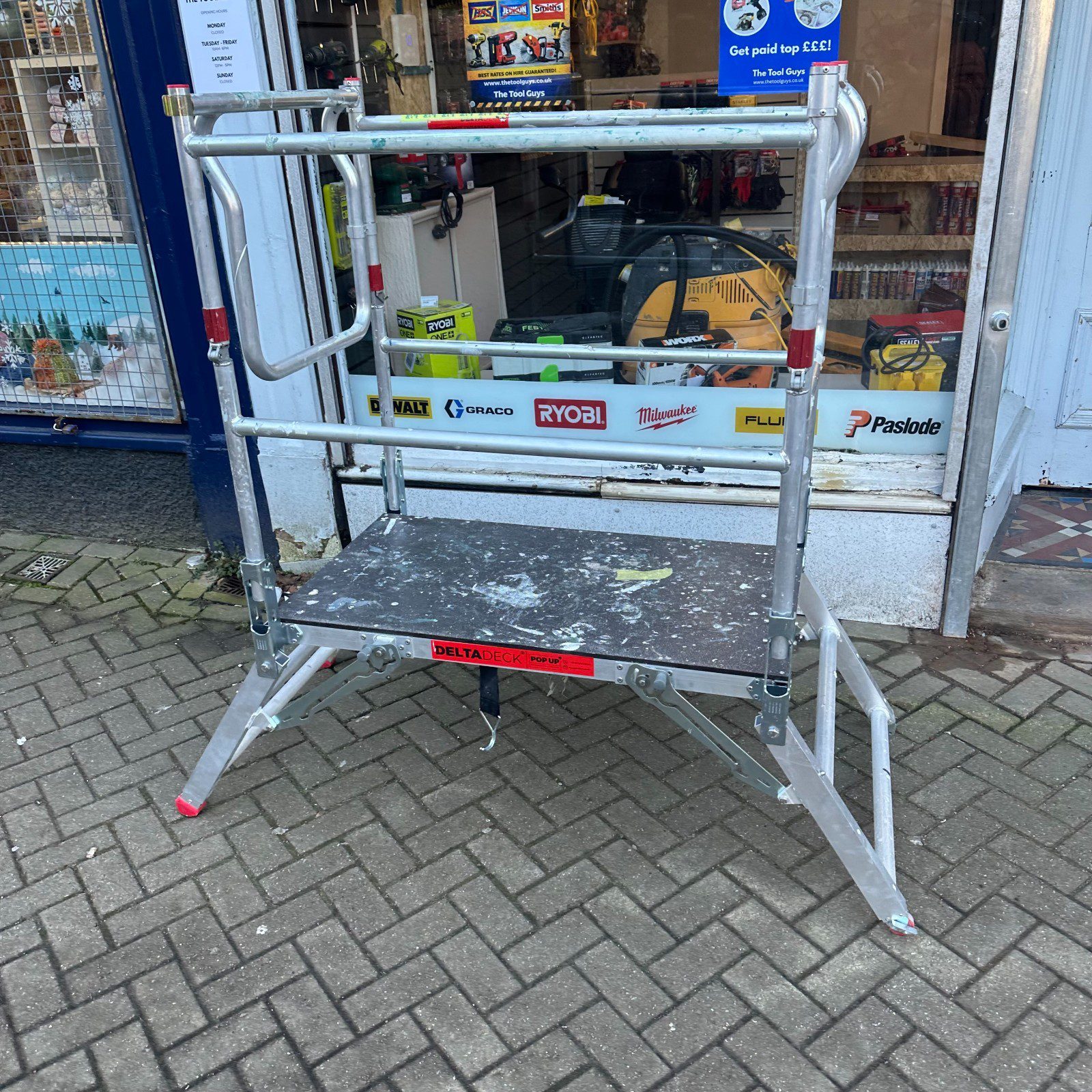 DeltaDeck Pop Up Platform Guard Rails 200kg SWL Folding Access Work Deck Job Pro - Image 2