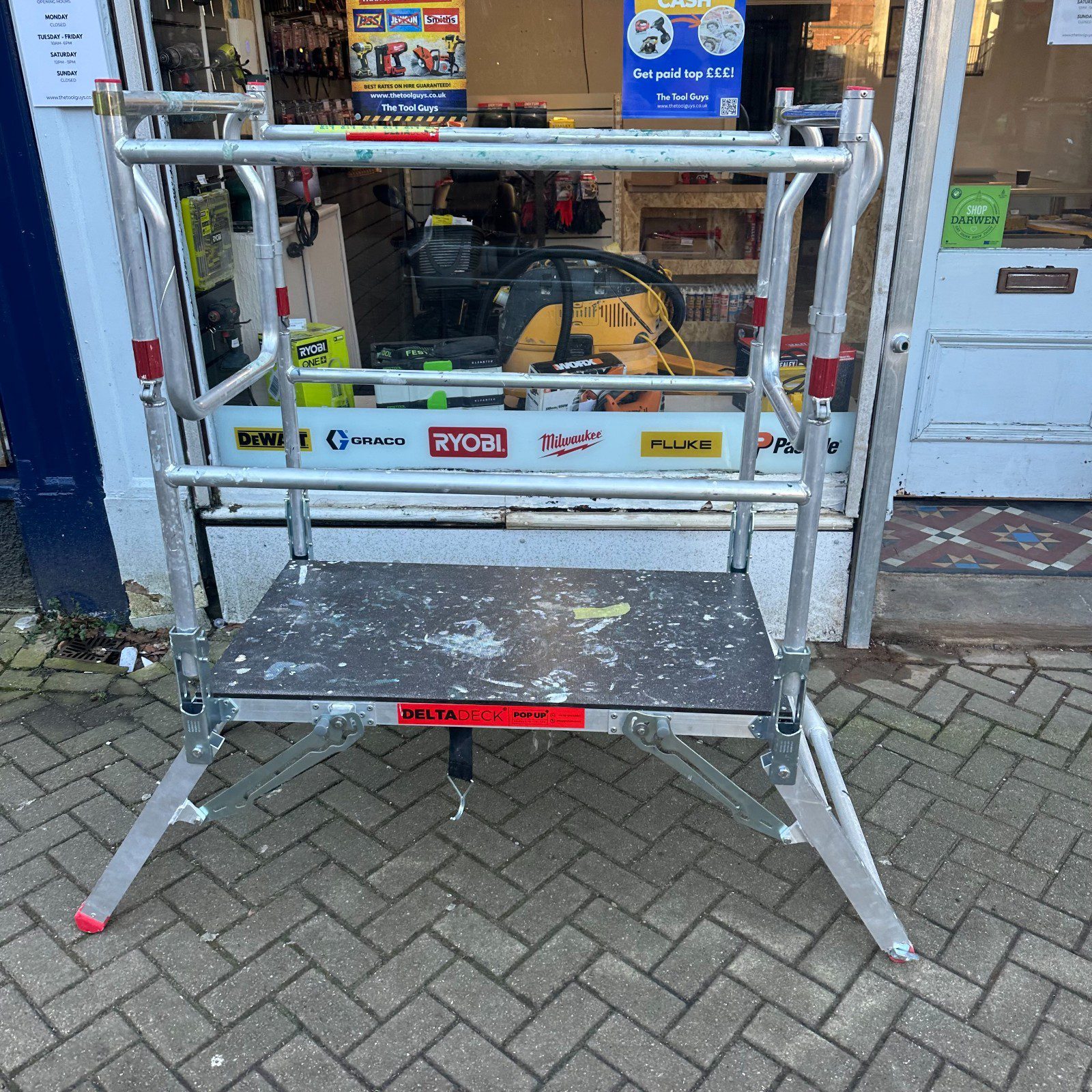 DeltaDeck Pop Up Platform Guard Rails 200kg SWL Folding Access Work Deck Job Pro - Image 3