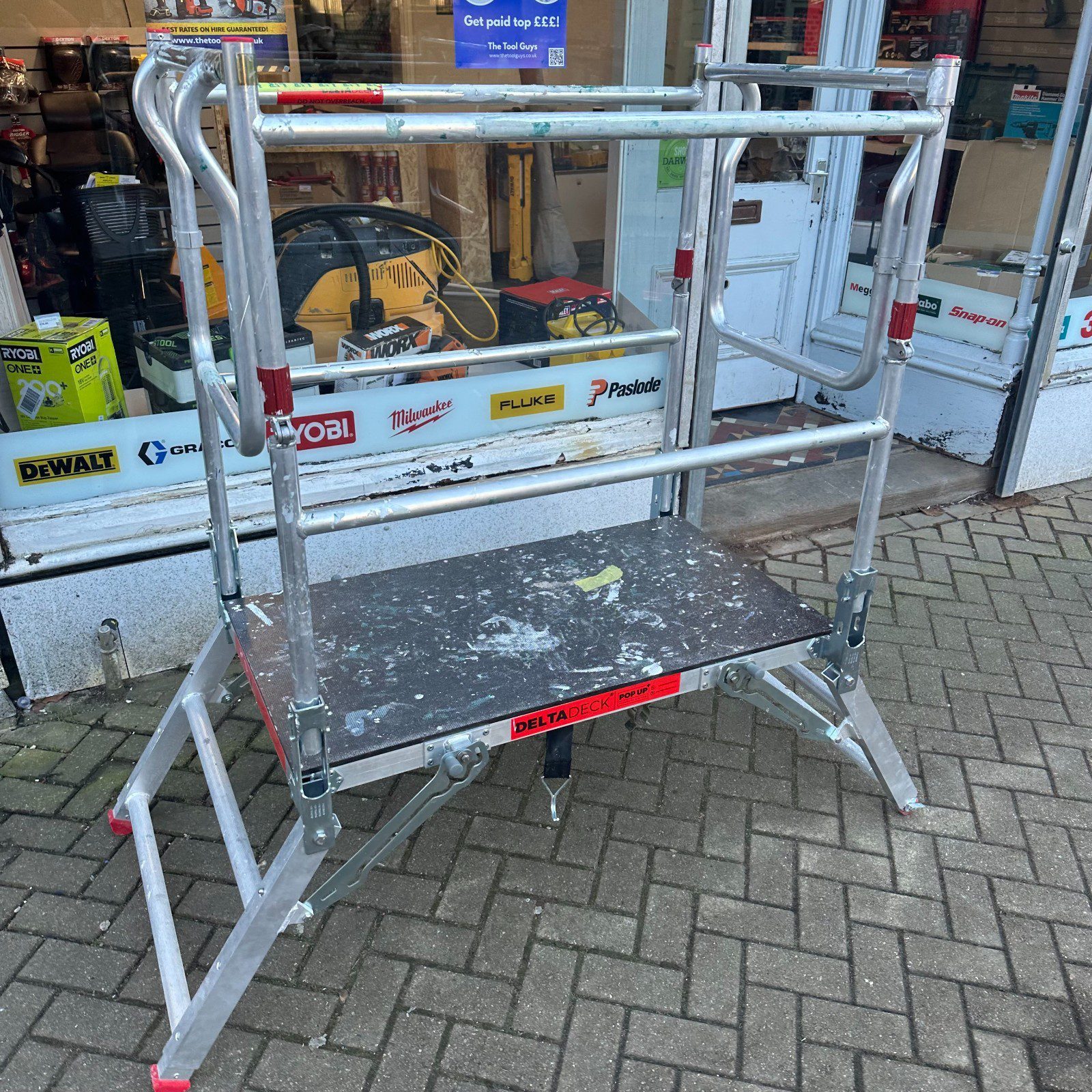 DeltaDeck Pop Up Platform Guard Rails 200kg SWL Folding Access Work Deck Job Pro - Image 4