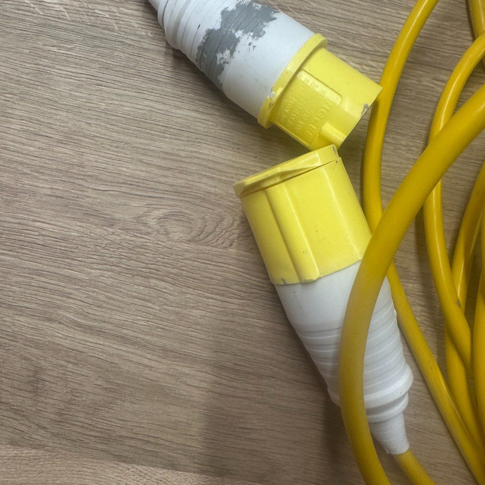 110V Site Extension Lead 16A CEE Yellow Industrial Cable – Used - Image 4