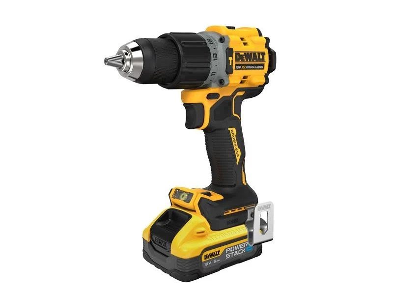 Dewalt DCD805H2T 18v XR Brushless Powerstack Combi Hammer Drill 2x5AH Batteries - Image 5