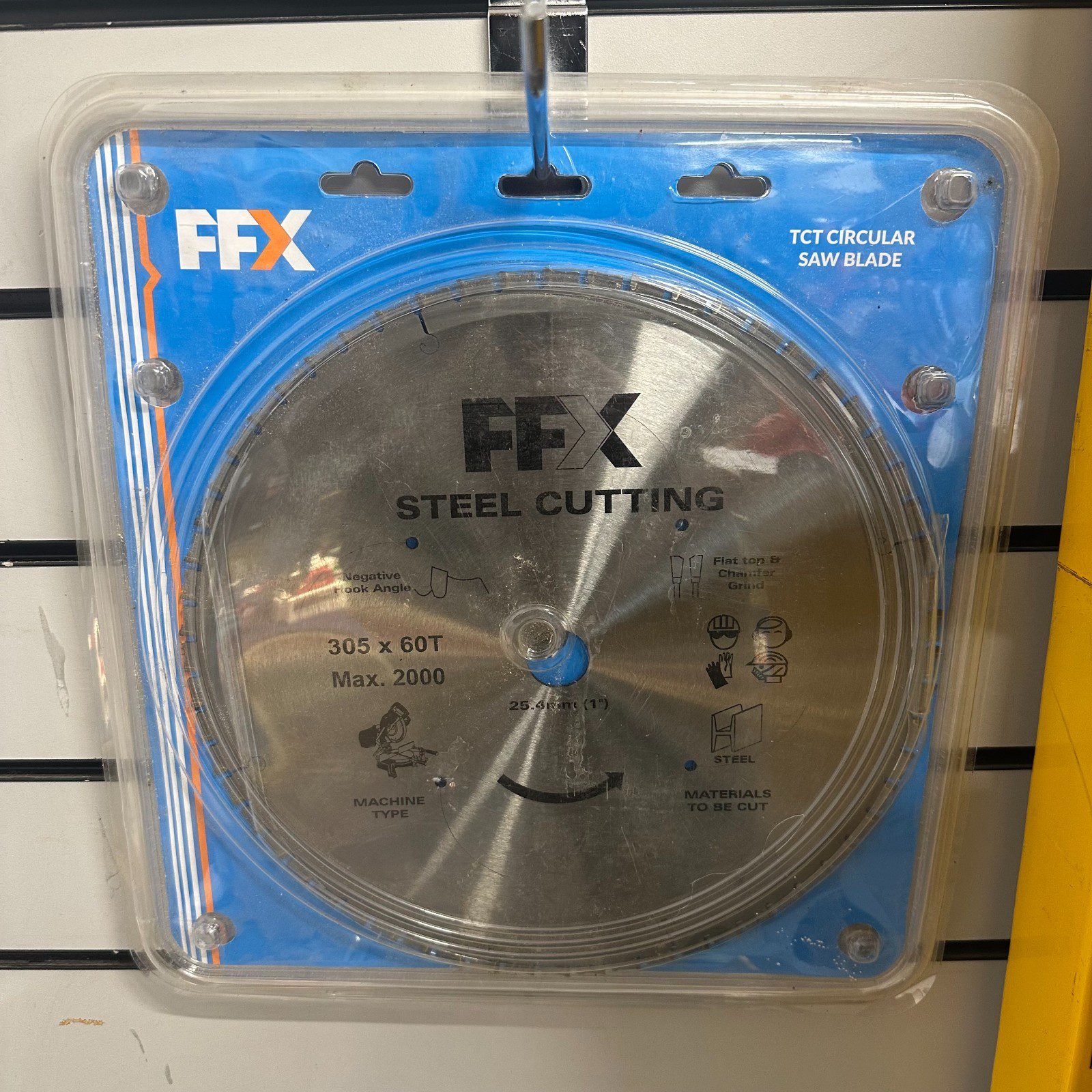 FFX 305mm Steel Cutting TCT Blade 60T 25.4mm Bore Cut Saw 2000RPM Mild Steel NEW - Image 1