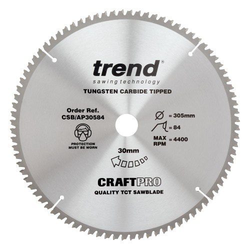 Trend CSB/AP30584 Craft Range Tungsten Carbide Tipped Circular Saw Blade – New