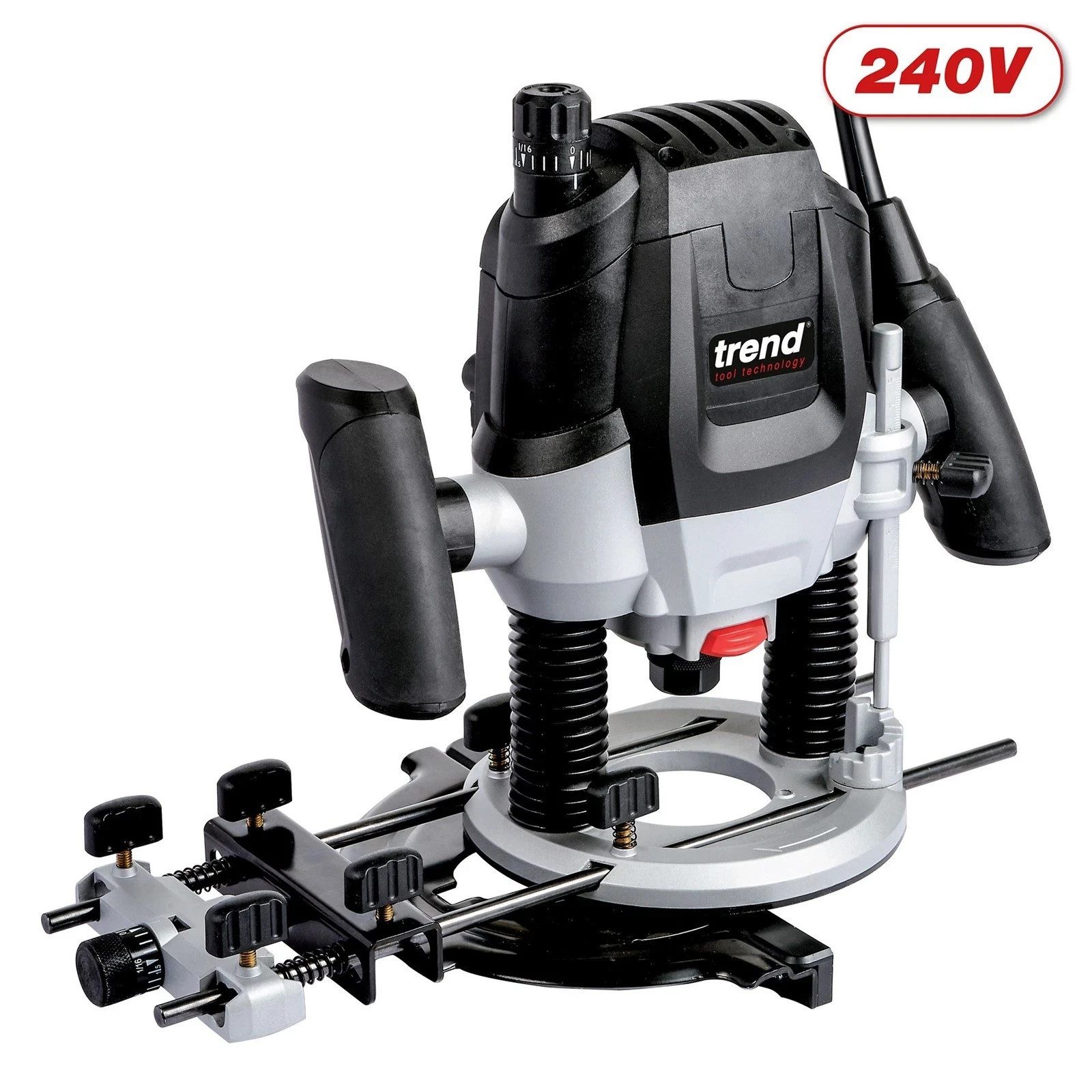 Trend T7EK 1/2in Variable Speed Router Plunge Cut Soft Start 2100W 240V TRET7EK - Image 3