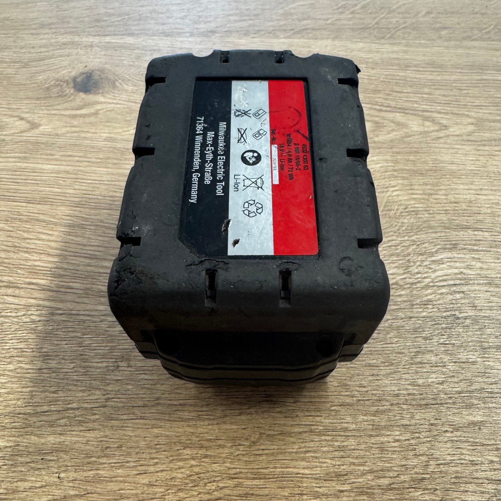 Milwaukee M18 4.0Ah Battery RedLithium 18V Li-Ion Genuine Used Tested - Image 4