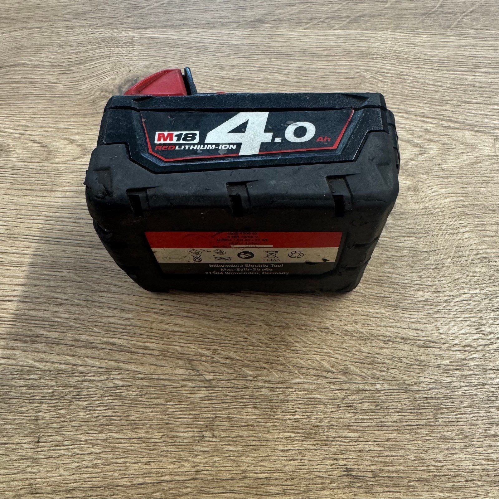 Milwaukee M18 4.0Ah Battery RedLithium 18V Li-Ion Genuine Used Tested - Image 6