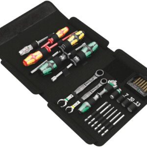 Wera 25 Piece Kraftform Kompakt Sh 1 Plumbkit Tool Kit Ratchet Socket Set