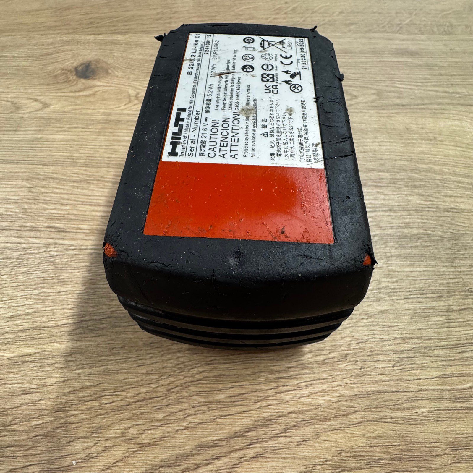 Hilti B22 5.2Ah 21.6V Li-ion CPC Battery Pack Genuine Used Working - Image 11