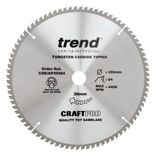Trend CSB/AP30584 Craft Range Tungsten Carbide Tipped Circular Saw Blade – New