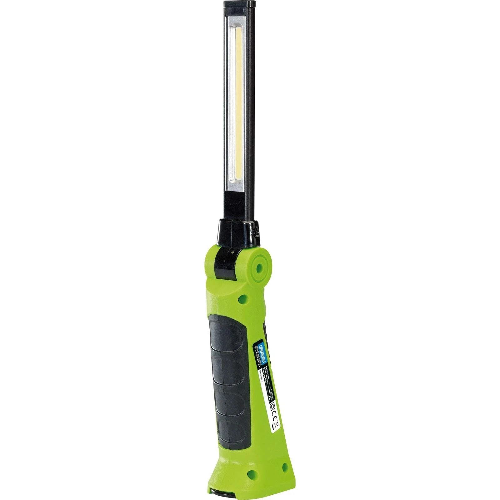 Draper 65415 Green Slimline Cordless LED Rechargeable Magnetic Inspection Torch - Image 1