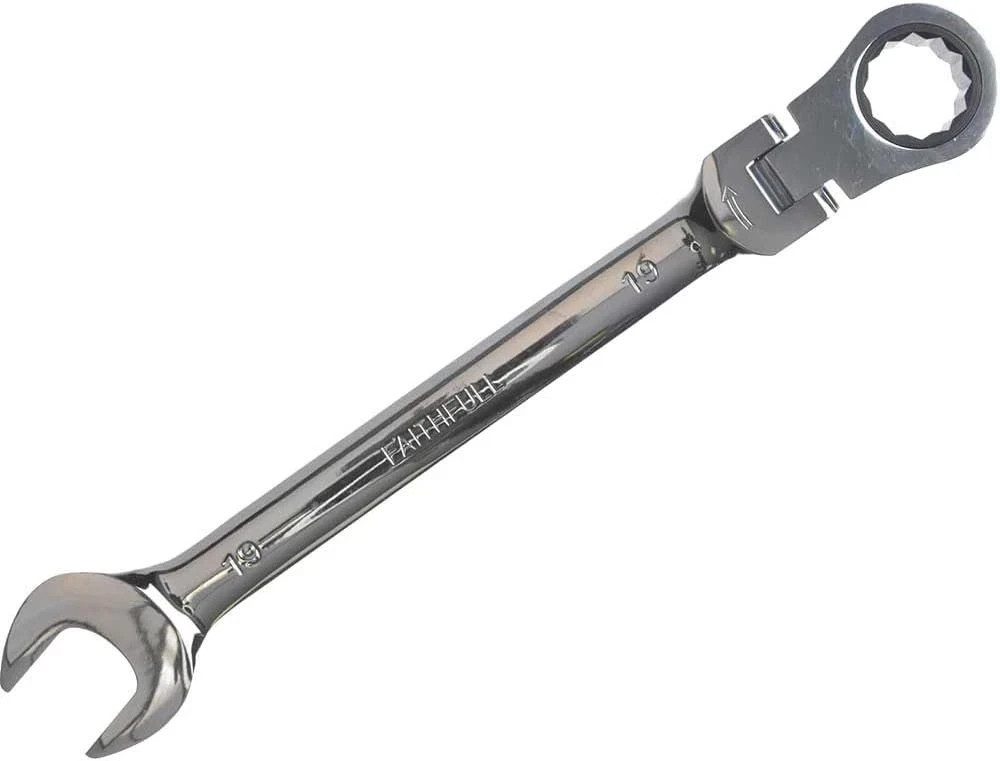 Faithfull Ratchet Spanner 30mm Swivel Head Chrome Vanadium – Model FAI SPARAT30 - Image 1