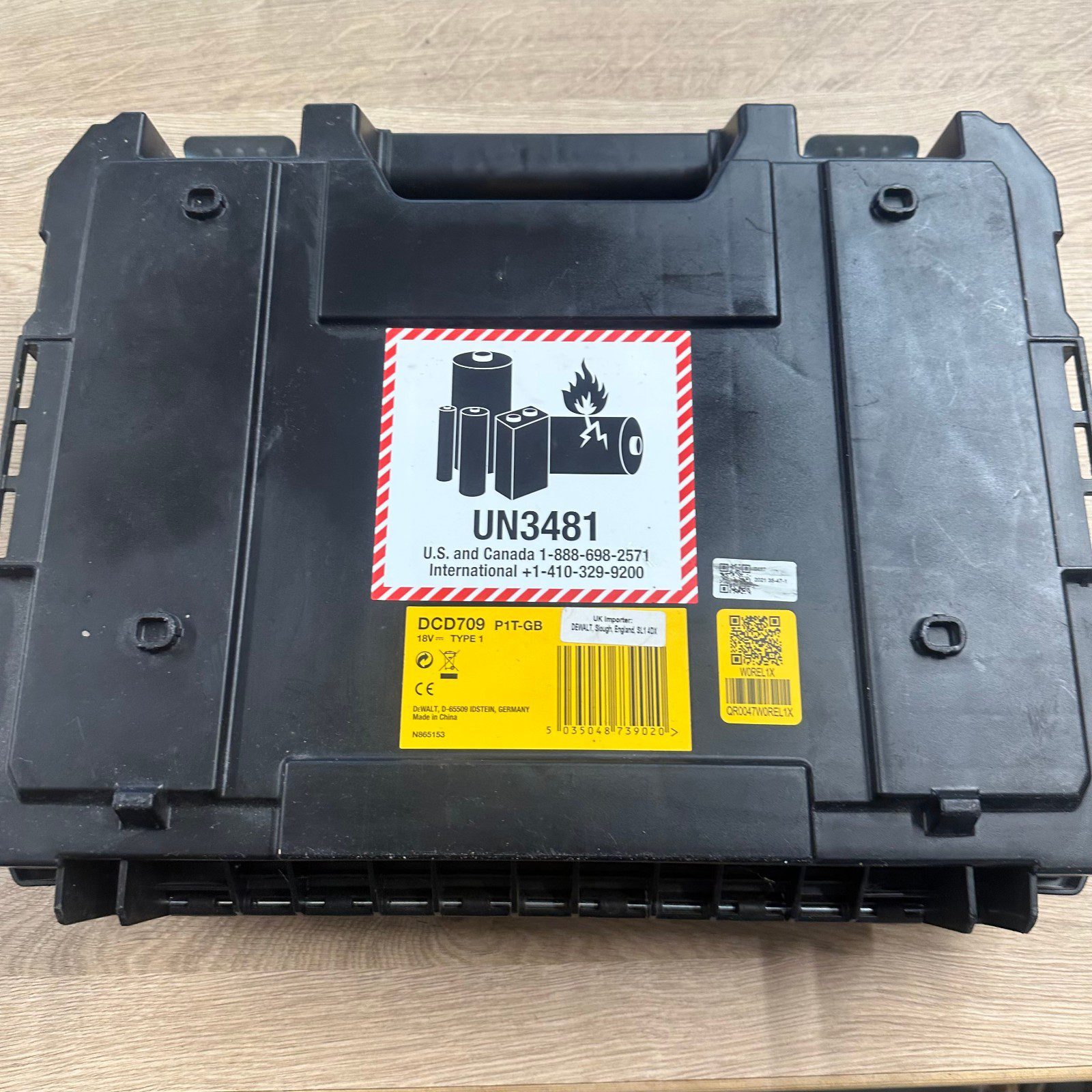 DeWalt DCD709P1T XR Brushless Carry Case Empty Genuine Original Toolbox Only - Image 2