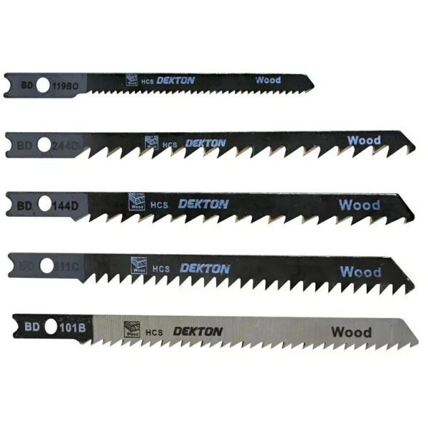 Dekton Jigsaw Blade Set B & D Style Reciprocating Saw Blades Wood Plastic 5 pc