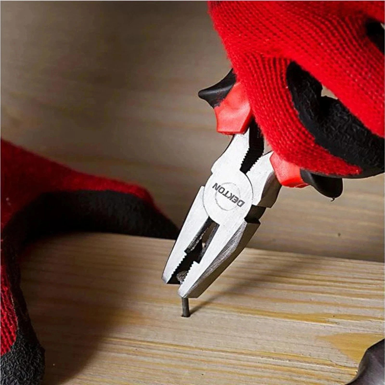 Dekton 200mm Soft Grip Combination Pliers Wire Cutters Plier Tool 8" - Image 5
