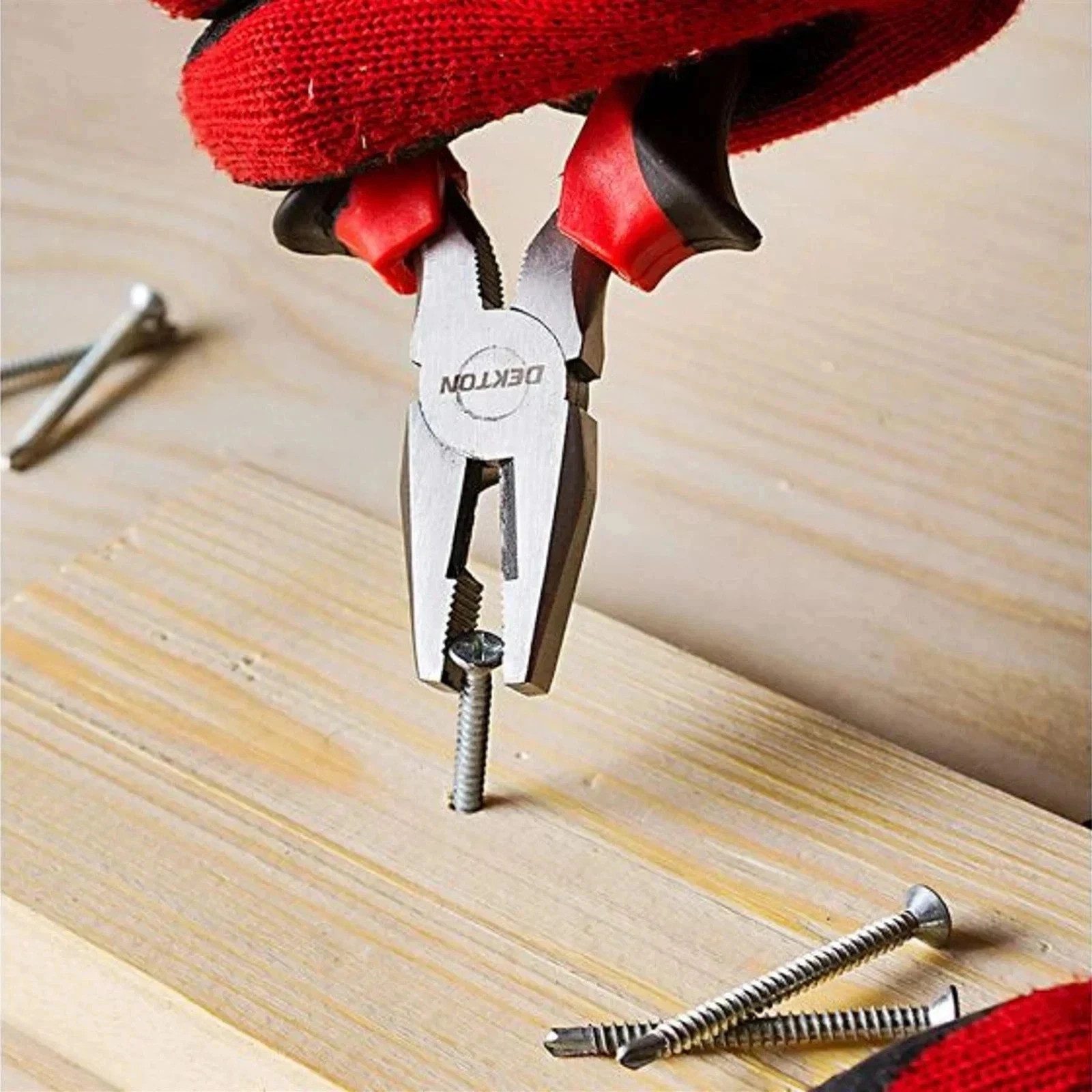 Dekton 200mm Soft Grip Combination Pliers Wire Cutters Plier Tool 8" - Image 6