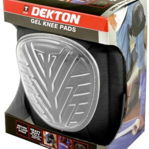 Dekton Gel Knee Pads Heavy Duty Protective Work Knee Pads Hard Cap DIY Builders