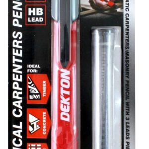 Dekton Carpenter Pencil Non Slip Pocket Clip Timber Metal Ceramics Concrete