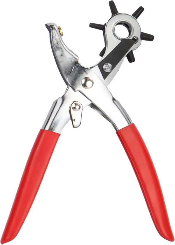 Dekton Revolving Punch Pliers Heavy Duty Multi Function Hole Adjustable New