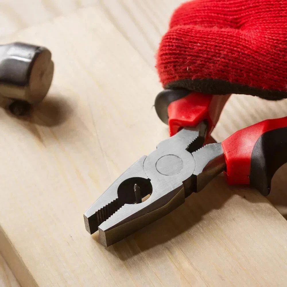 Dekton 6 Inch Combination Pliers Drop Forged Anti Slip Handle DIY Tool - Image 4