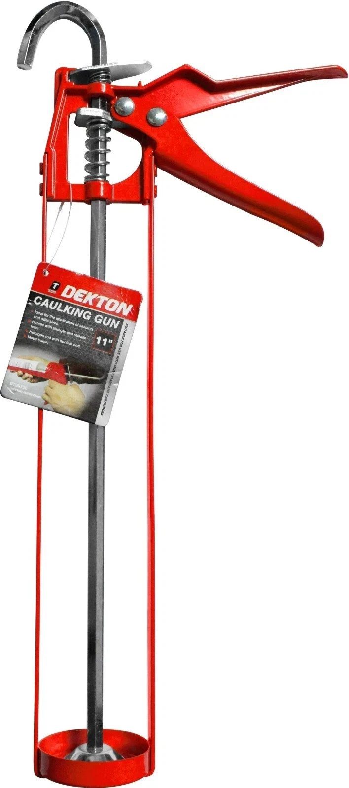 Dekton 11" Caulking Gun Silicone Sealant Tube Applicator Mastic Gun - Image 1