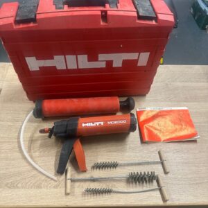 Hilti MD2000 Mortar Gun Dispenser Kit with Case & Brushes Used Tool Set