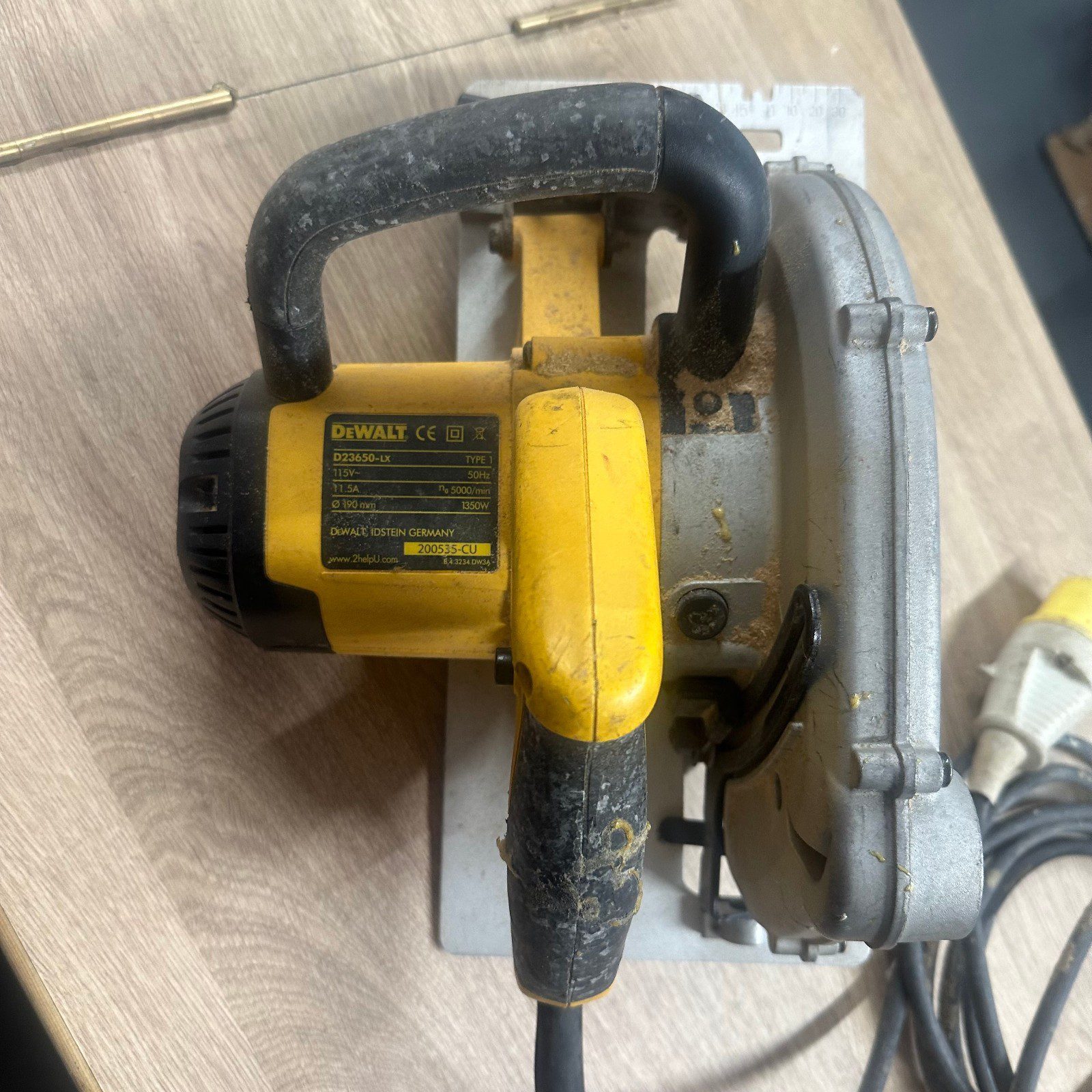 DeWalt D23650-LX Circular Saw 190mm 115V 1350W Used Electric Saw - Image 10