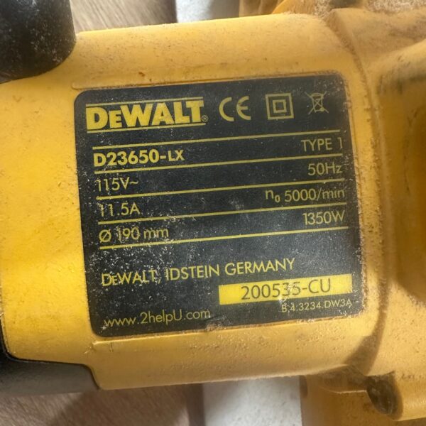 DeWalt D23650-LX Circular Saw 190mm 115V 1350W Used Electric Saw
