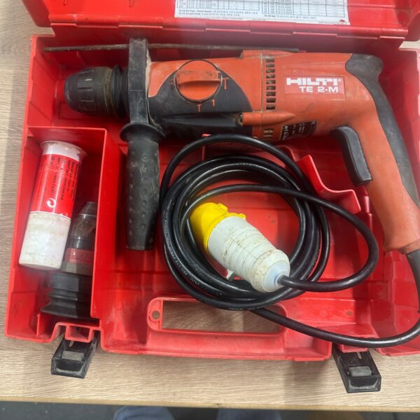 Hilti TE 2-M SDS Plus Rotary Hammer Drill 110V with Case & Side Handle Used