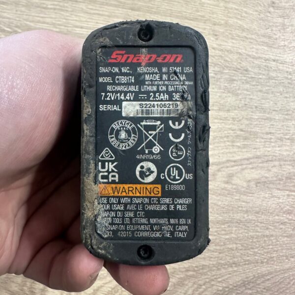 Snap-on CTB8174 14.4V 2.5Ah Lithium Ion Battery Used Power Tool Battery Pack