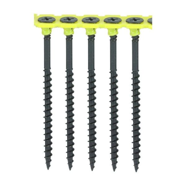 TIMco Coarse Thread Collated Drywall Screws 3.5 x 50 Black Phosphate Boxed