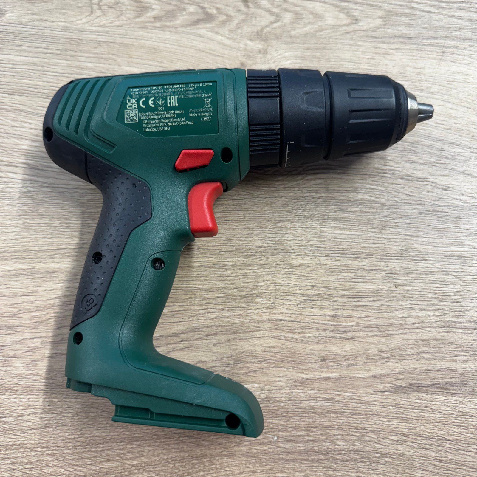 Bosch EasyImpact 18V-40 Cordless Combi Drill With Case Used Body Only - Image 9