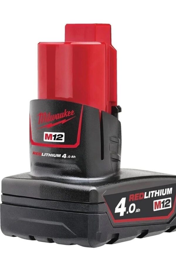 Milwaukee M12B4 4.0Ah Battery M12 RedLithium Li-Ion Genuine