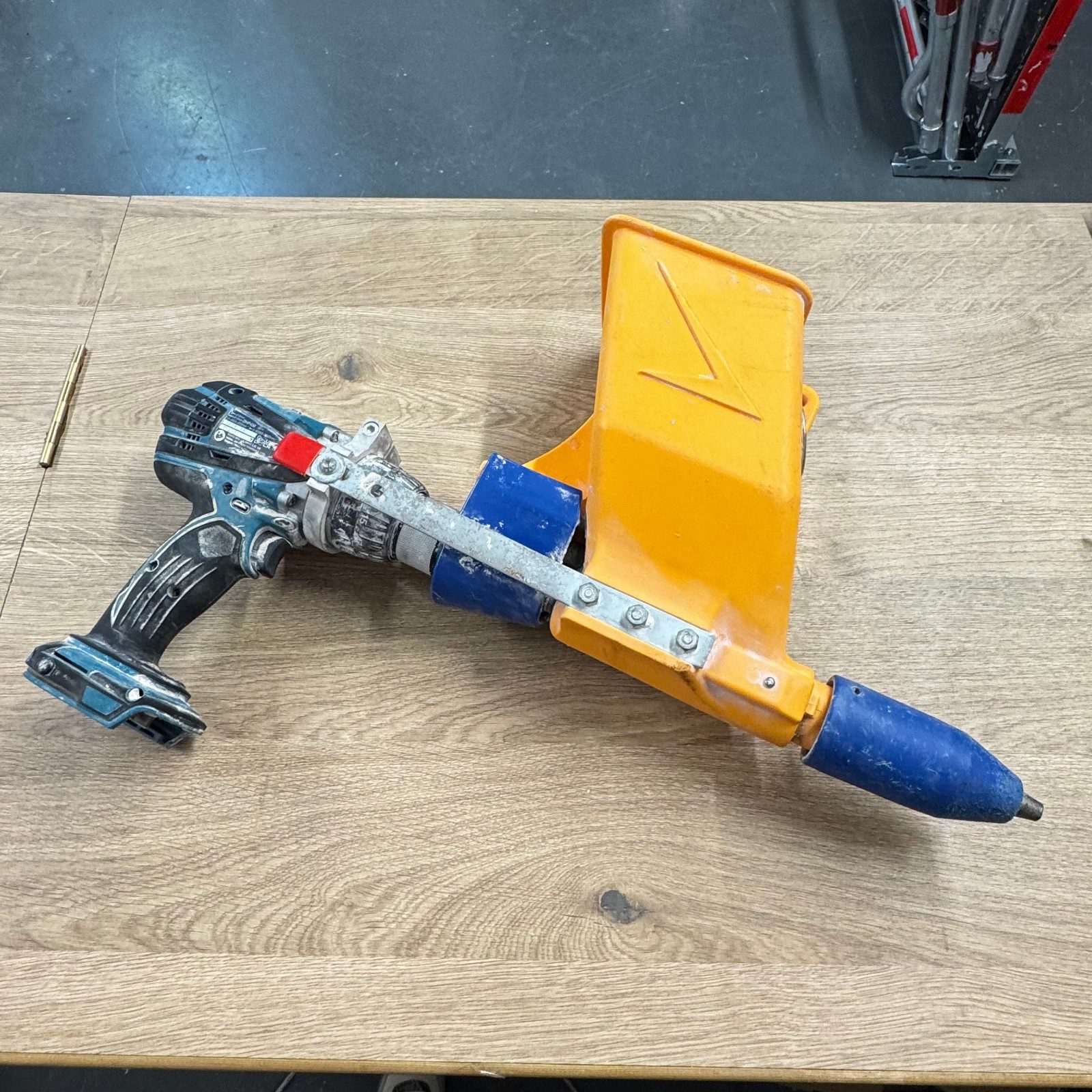 Quikpoint Mortar Gun Drill Attachment Brick Pointing Tool With Makita Drill - Image 4