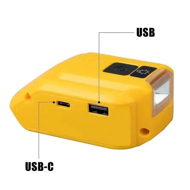 Battery Adapter for DEWALT USB Charger Adaptor 18V XR Lithium-ion (Tool ONLY) - Image 7