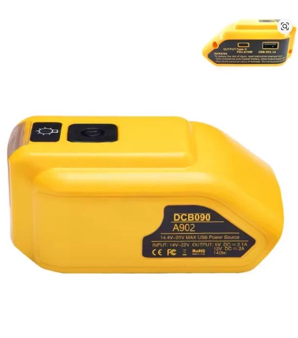 Battery Adapter for DEWALT USB Charger Adaptor 18V XR Lithium-ion (Tool ONLY) - Image 10