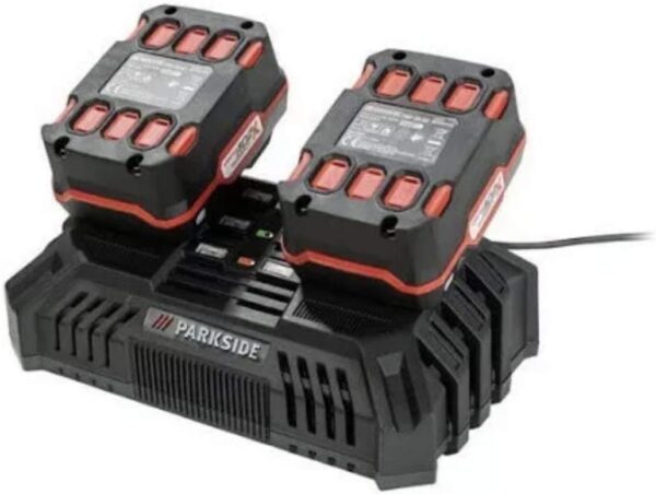 Parkside Dual Quick Battery Charger 20V X20V Team PDSLG 20 A1 New