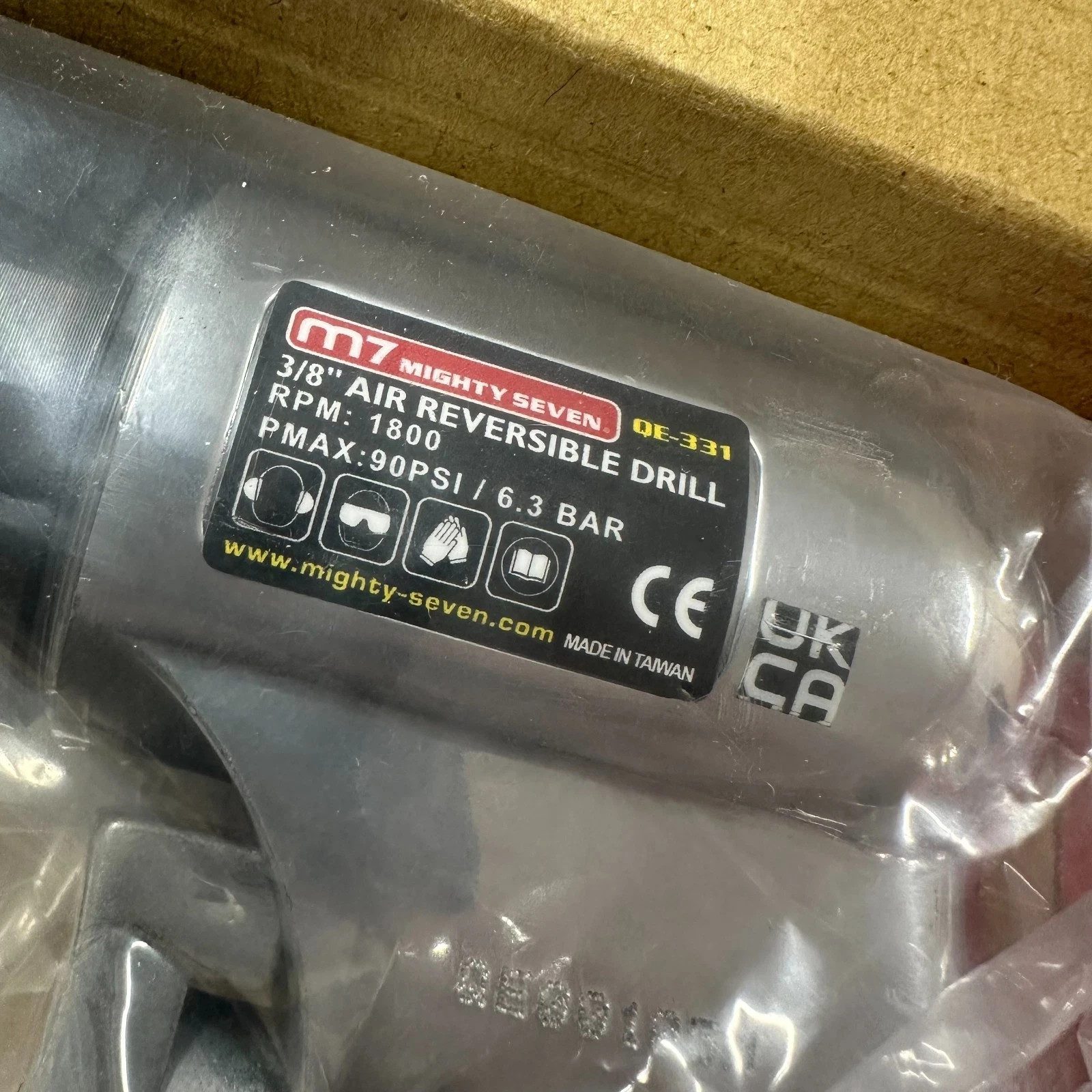 Mighty 7 3/8” 10mm Air Drill QE-331/332 M7 Professional Quality Mighty Seven - Image 6