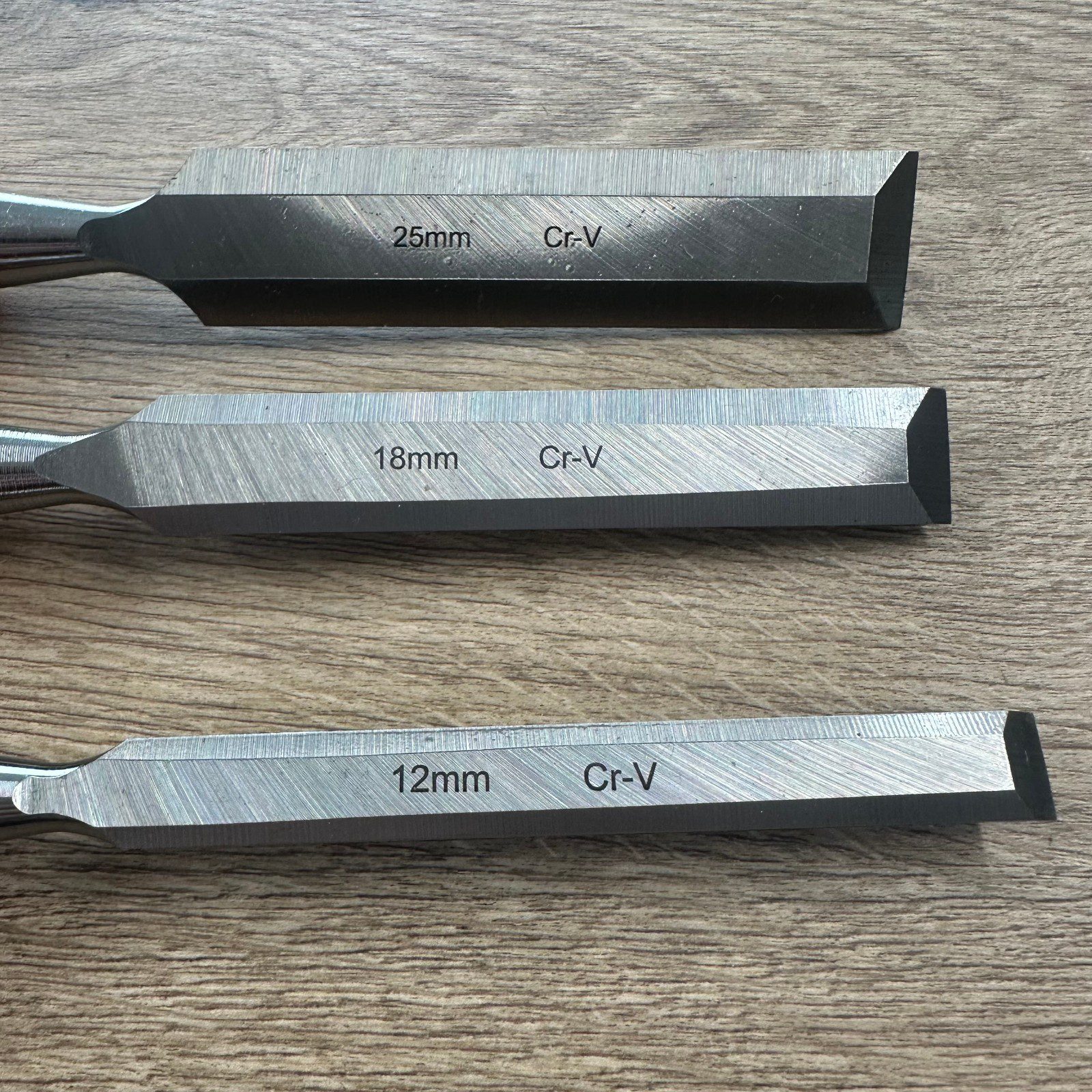 Magnusson Wood Chisel Set 12mm 18mm 25mm With Storage Pouch Used - Image 6