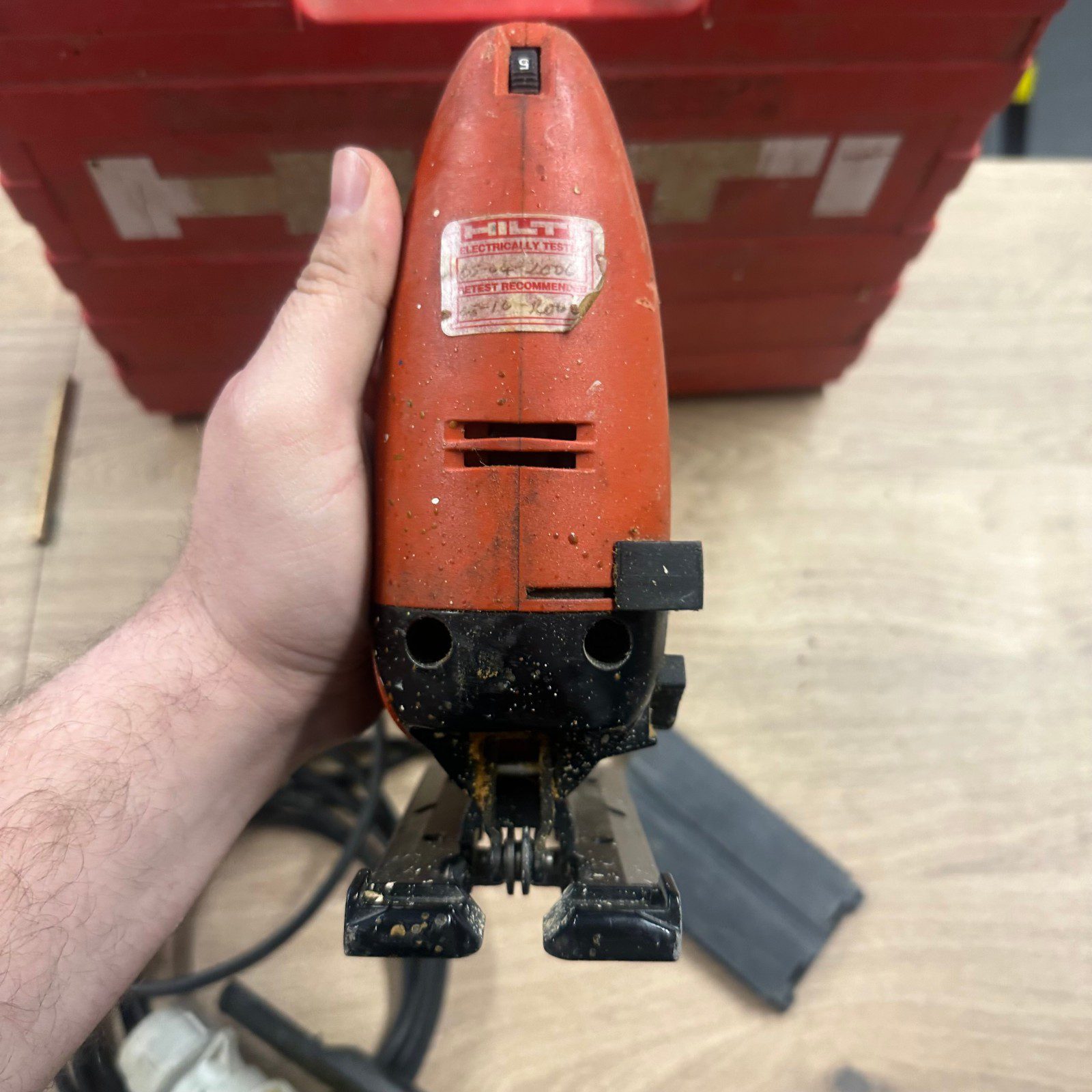 Hilti WSJ 110-ET 110V Jigsaw Corded Saw With Case Handle Guard Accessories Tool - Image 5