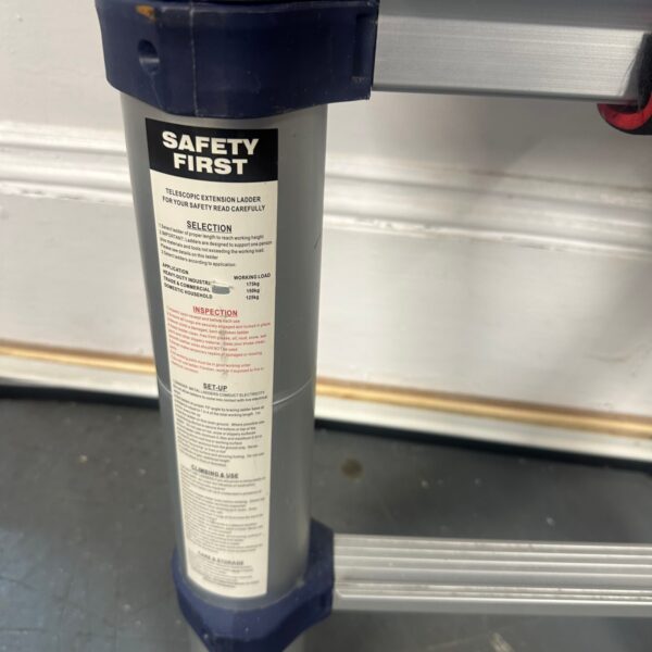 Xtend & Climb Pro 3.8m Telescopic Extension Ladder EN131 Aluminium Used