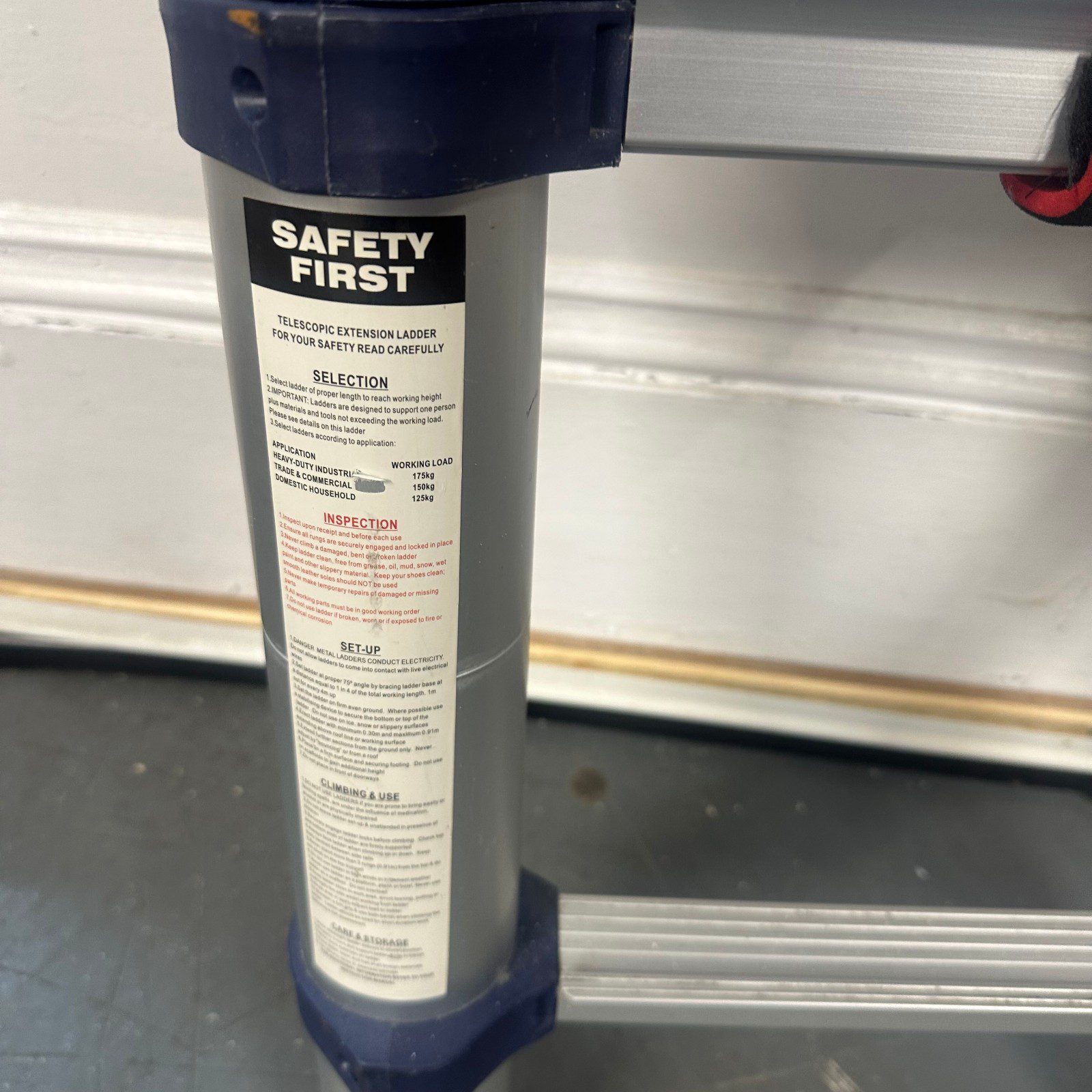 Xtend & Climb Pro 3.8m Telescopic Extension Ladder EN131 Aluminium Used - Image 4